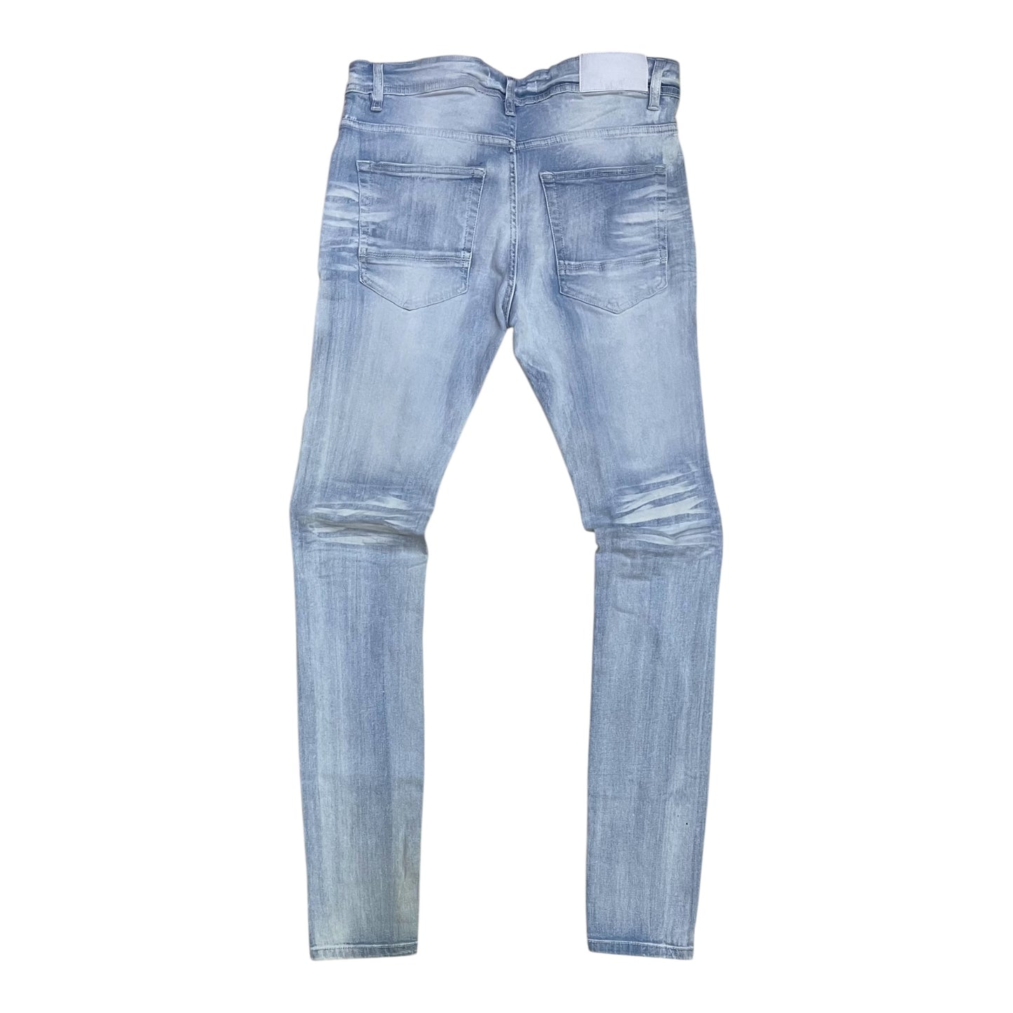 P540N - Double Whisker Rip n Repair Slim-Fit Stretch Jeans