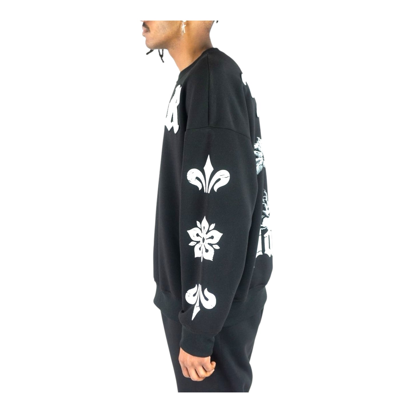 152-320 - Rebel Palms Fleece Graphic Crewneck