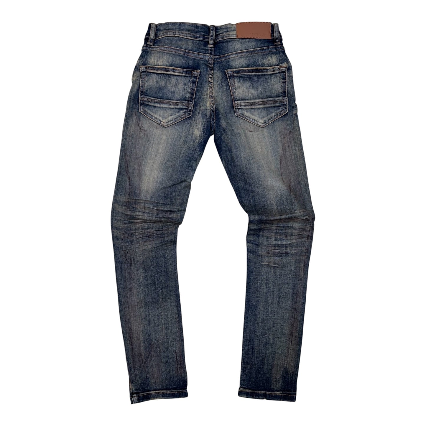 P611K - Boy's/Kids Revival Ripped Slim-Fit Stretch Jeans