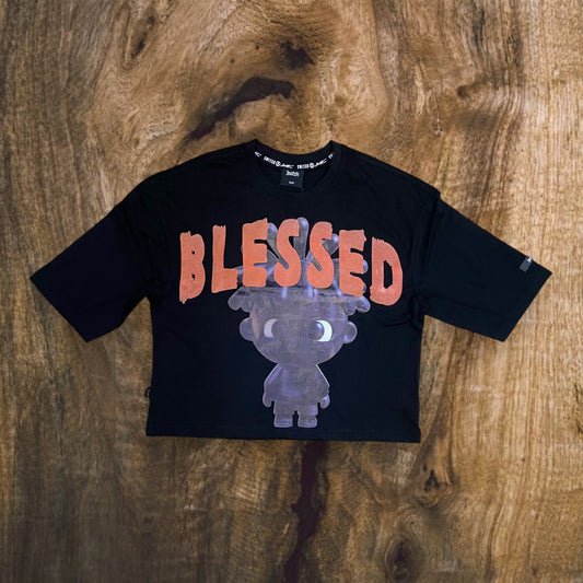 SS5119K - Boy's/Kid's Blessed Cropped Top Graphic T-Shirt