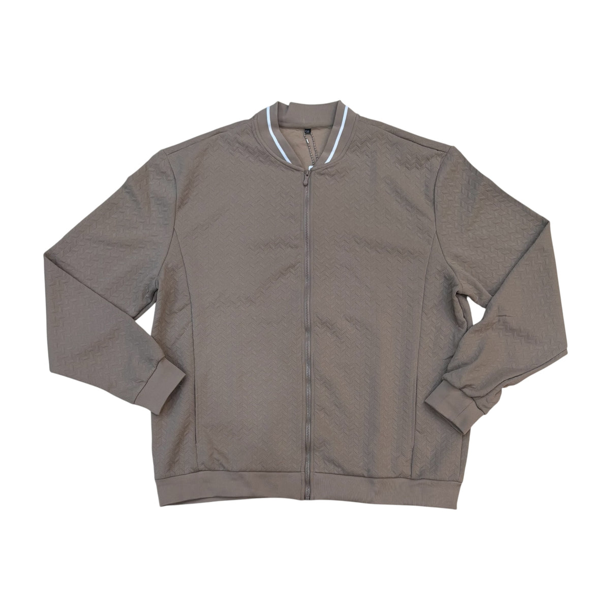 10132026 - BM Textured Chevron Zip-Up Jacket