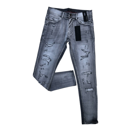 WH-P502 - Laredo Ripped Slim-Fit Stretch Jeans