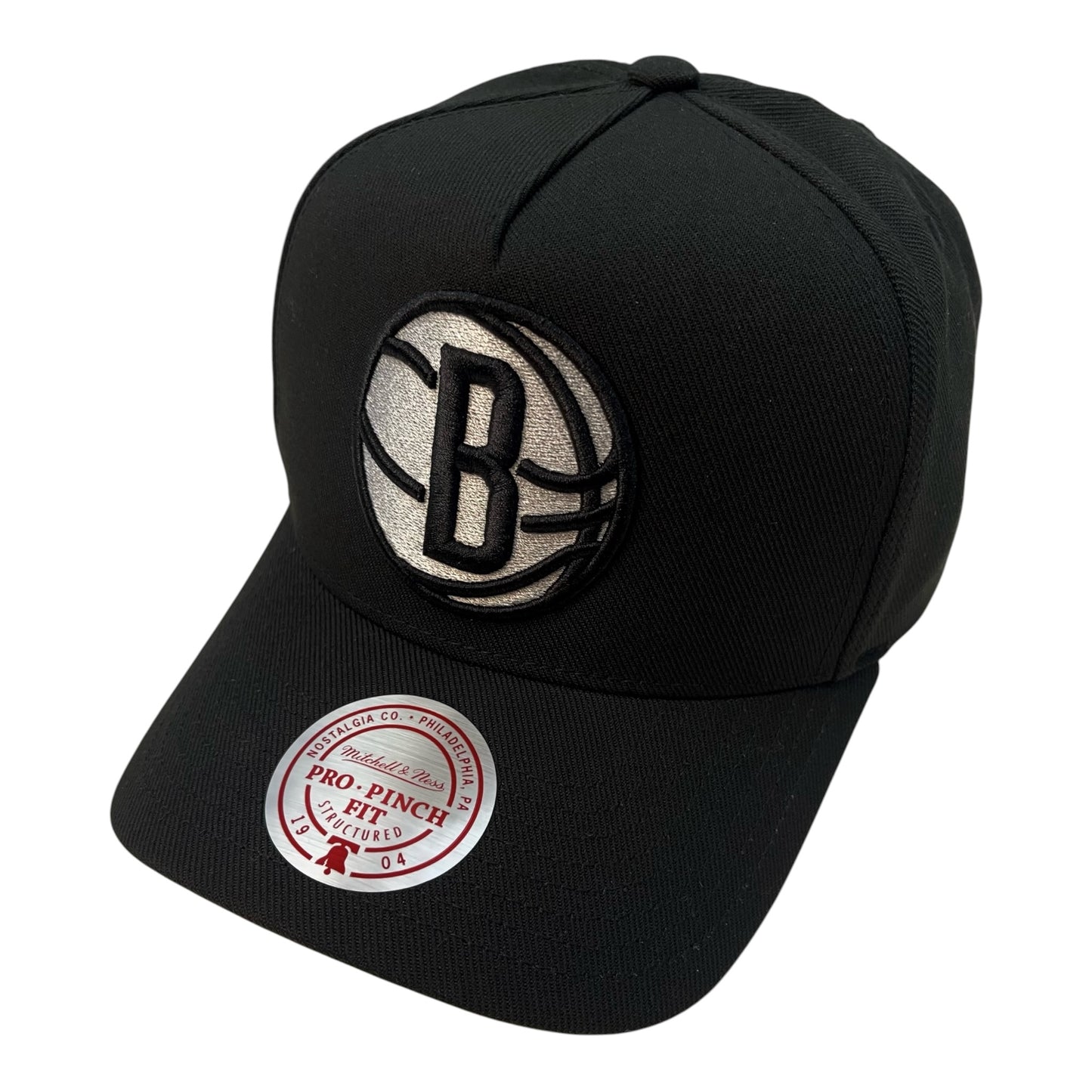 HP18980 - Brooklyn Nets Black/White Neon Pro Pinch-Fit Snapback