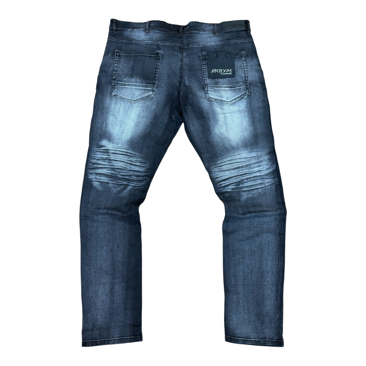 PC05X - Big Men's Core Washed Clean Look Slim-Fit Stretch Jeans