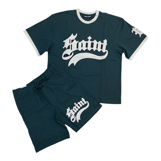 610-11141 - Saint Chenille Ringer Shirt, Shorts SET