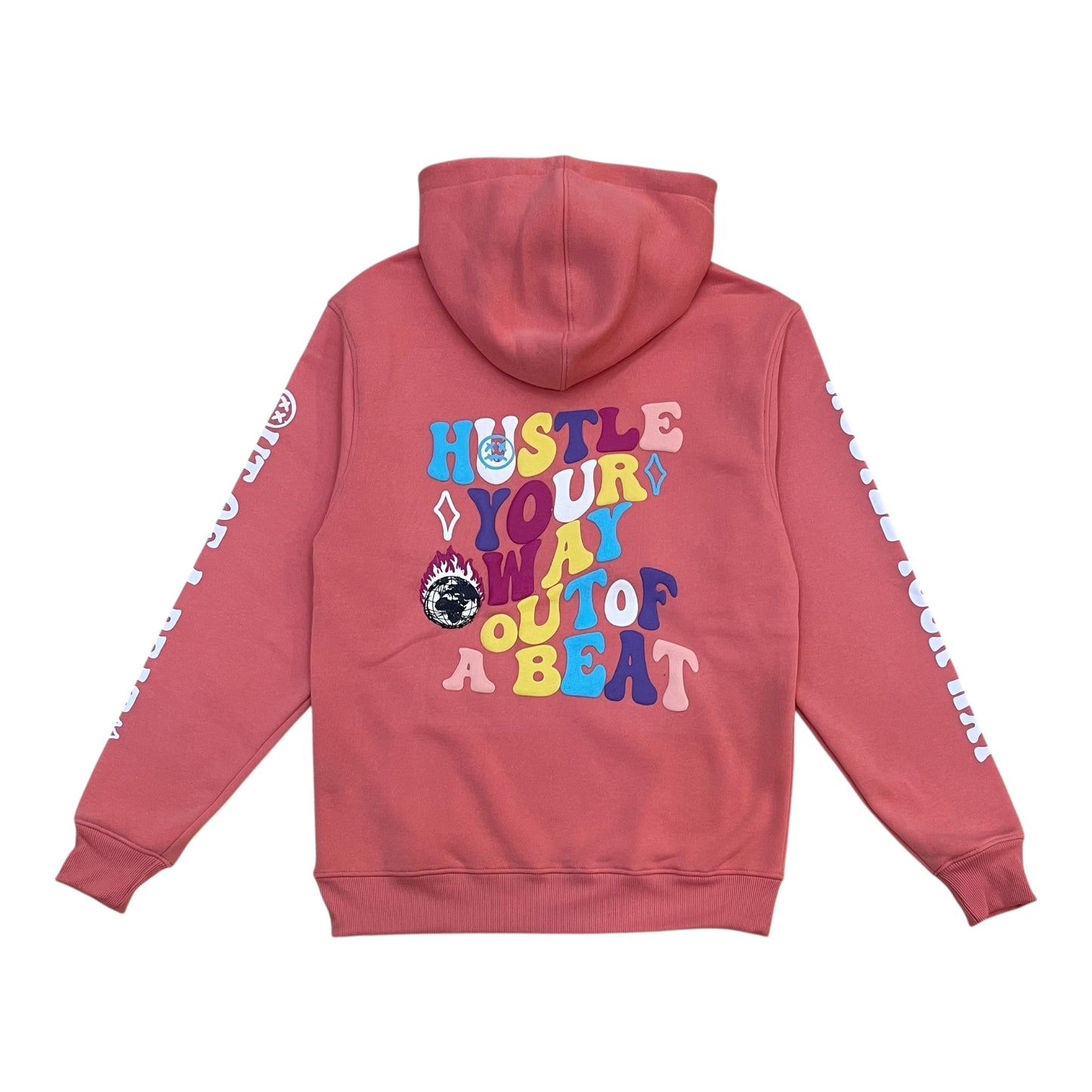 F516 - Hustle Your Way Graphic Fleece Hoodie