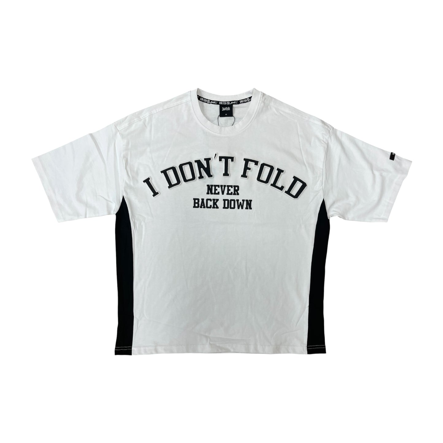WH-SW6187 - Don't Fold Boxy Graphic T-Shirt