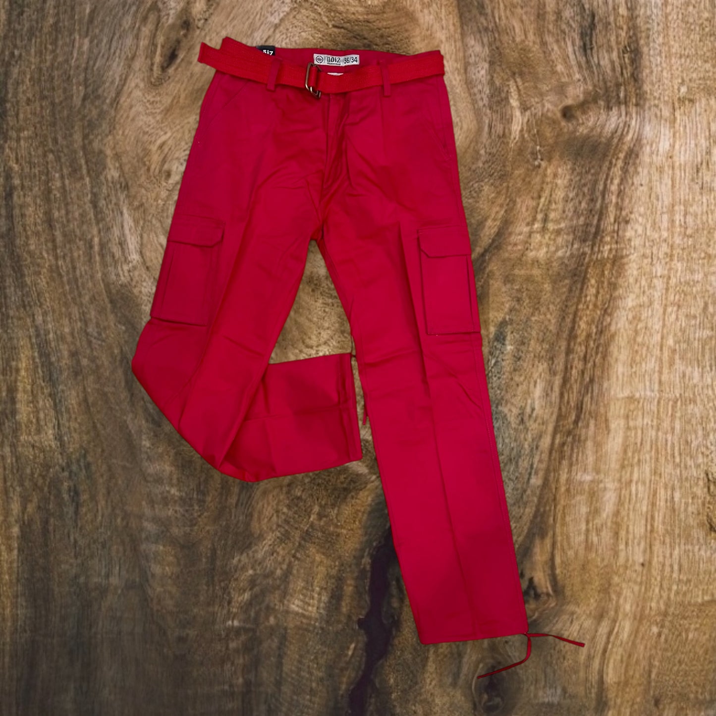 KP610 - Basic Twill Cargo Pocket Straight-Fit Pants