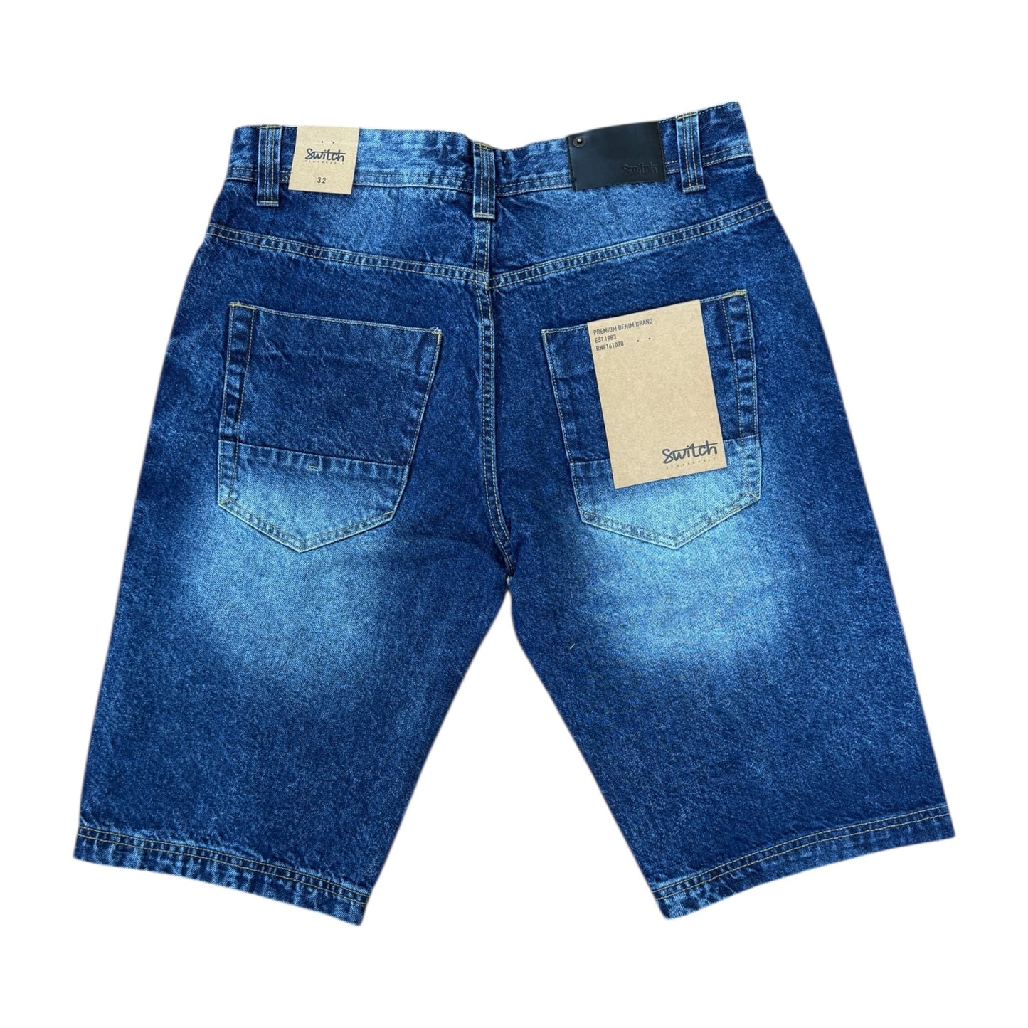 WH-SS5700 - Premium Distressed Rip & Repair Non-Stretch Denim Shorts