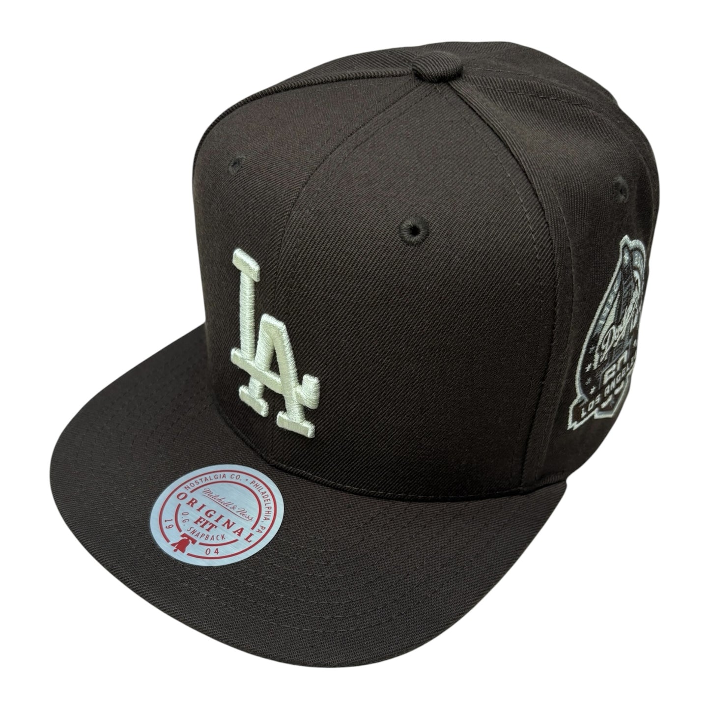 HS17976 - LA Dodgers Brown/Cream OS FASHION Snapback