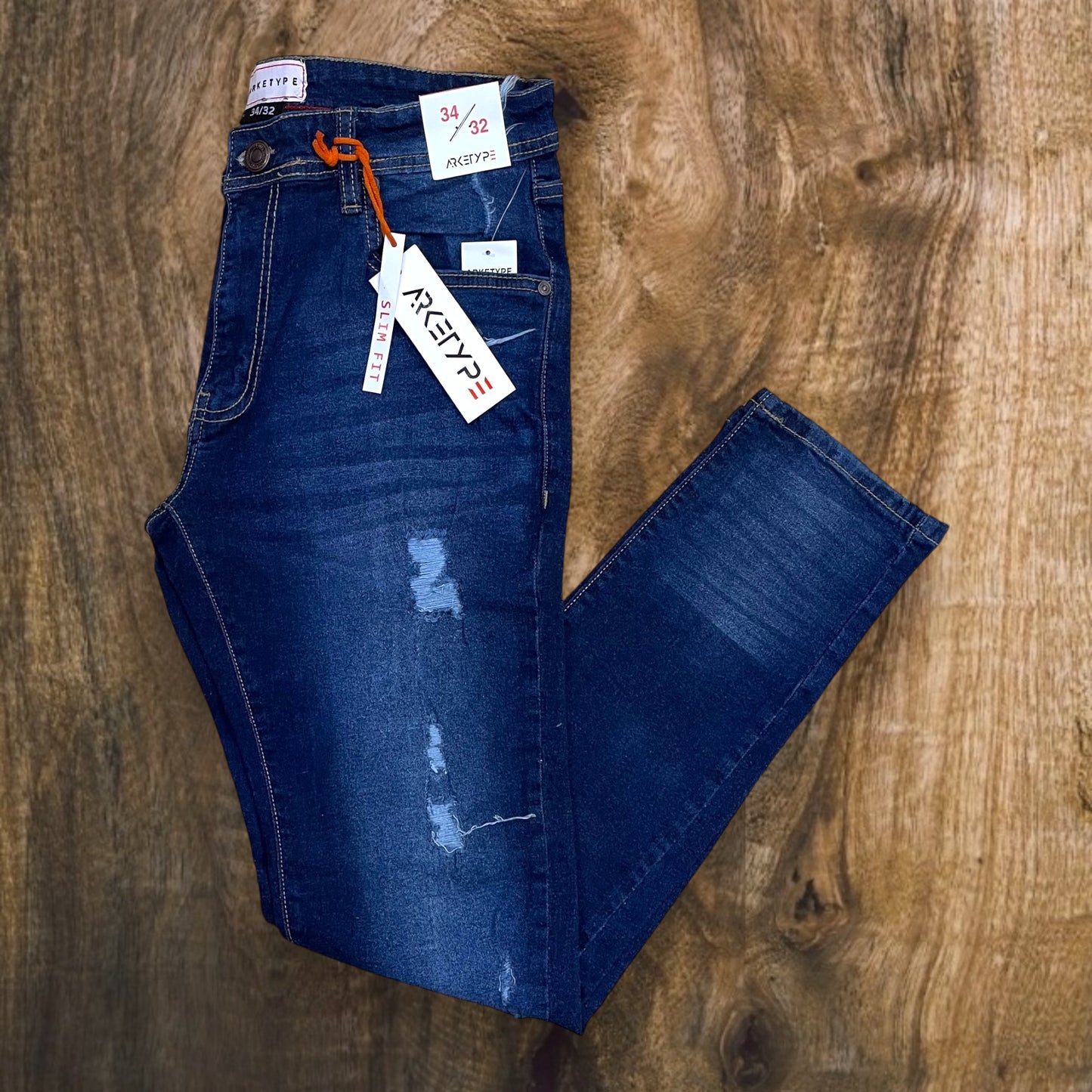 JP435 - Super-C Slim-Fit Jeans (Dk Blue)