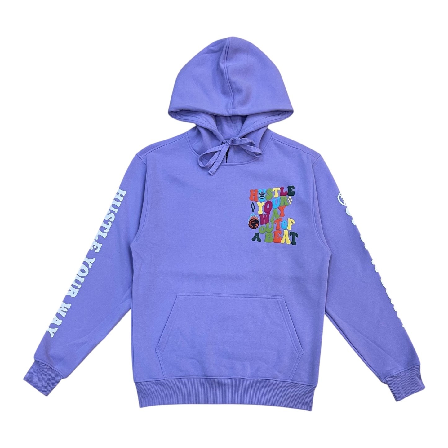 F516 - Hustle Your Way Graphic Fleece Hoodie