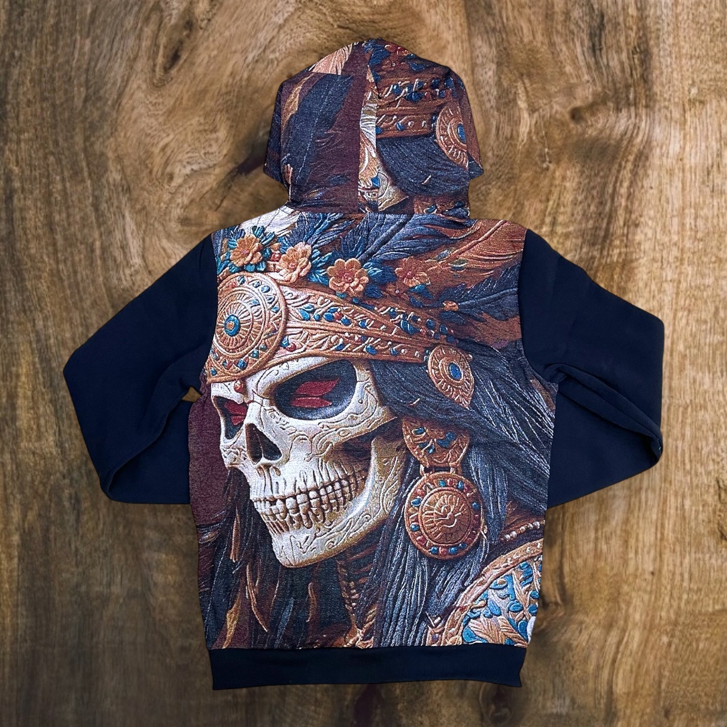 FB2550 - Saint Rhinestone Tapestry Graphic Hoodie