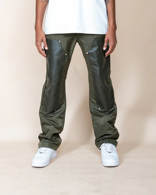 EP11713 - Eptm Nylon Arlo Carpenter Pants (Olive)