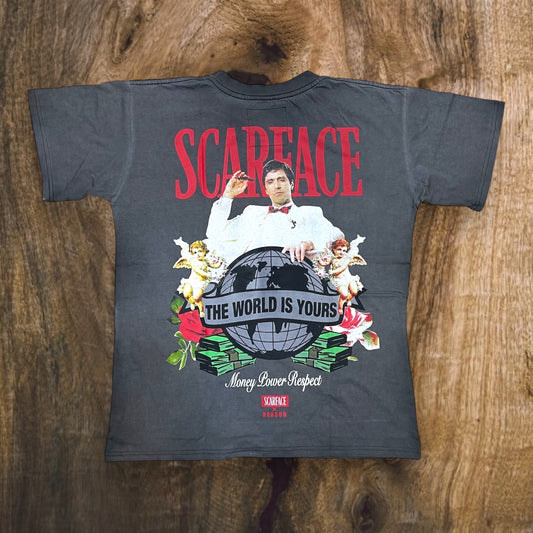 FJ24-23 - Scarface "Money, Power, Respect" Graphic T-Shirt