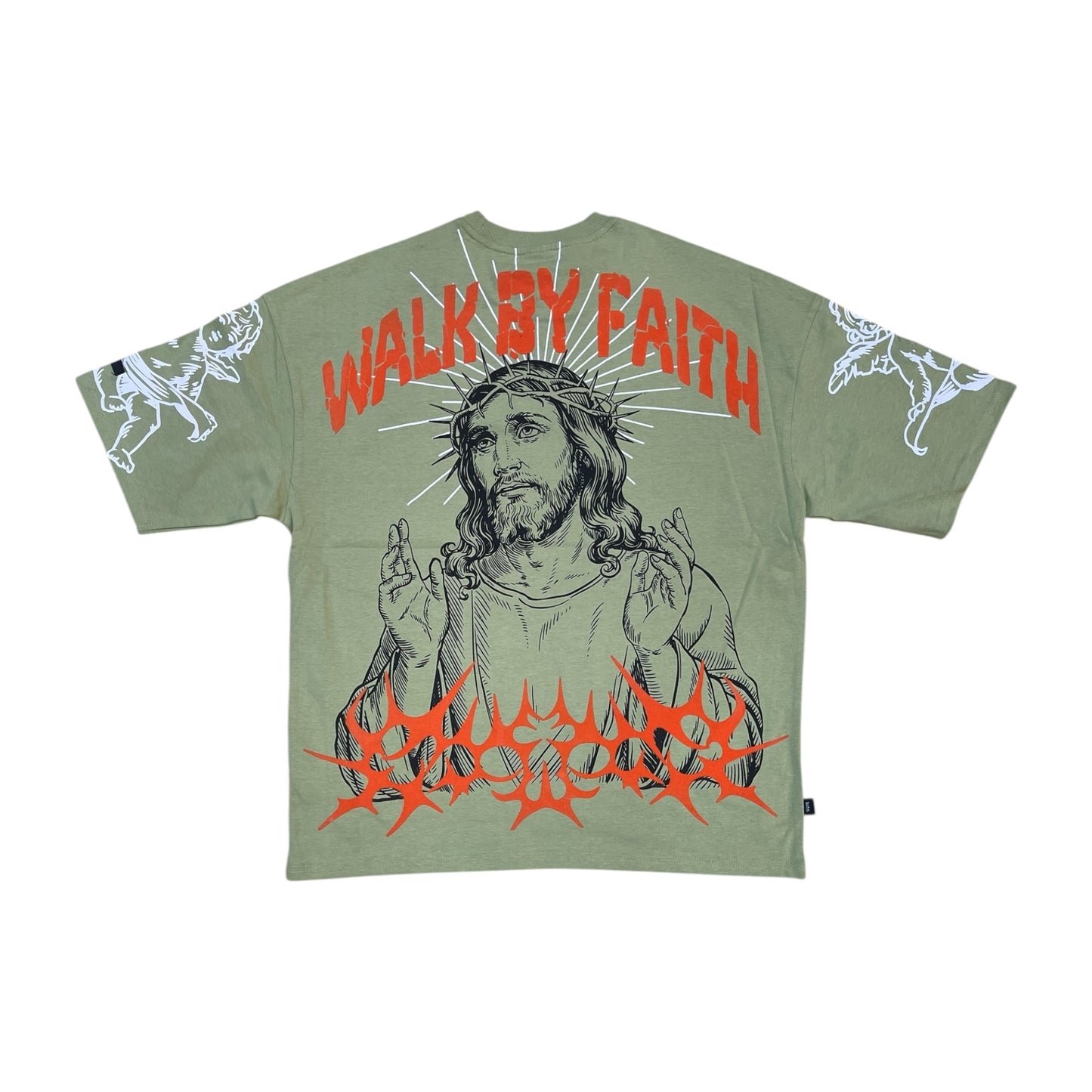 WH-SW6109 - Do Not Be Afraid Boxy Graphic T-Shirt