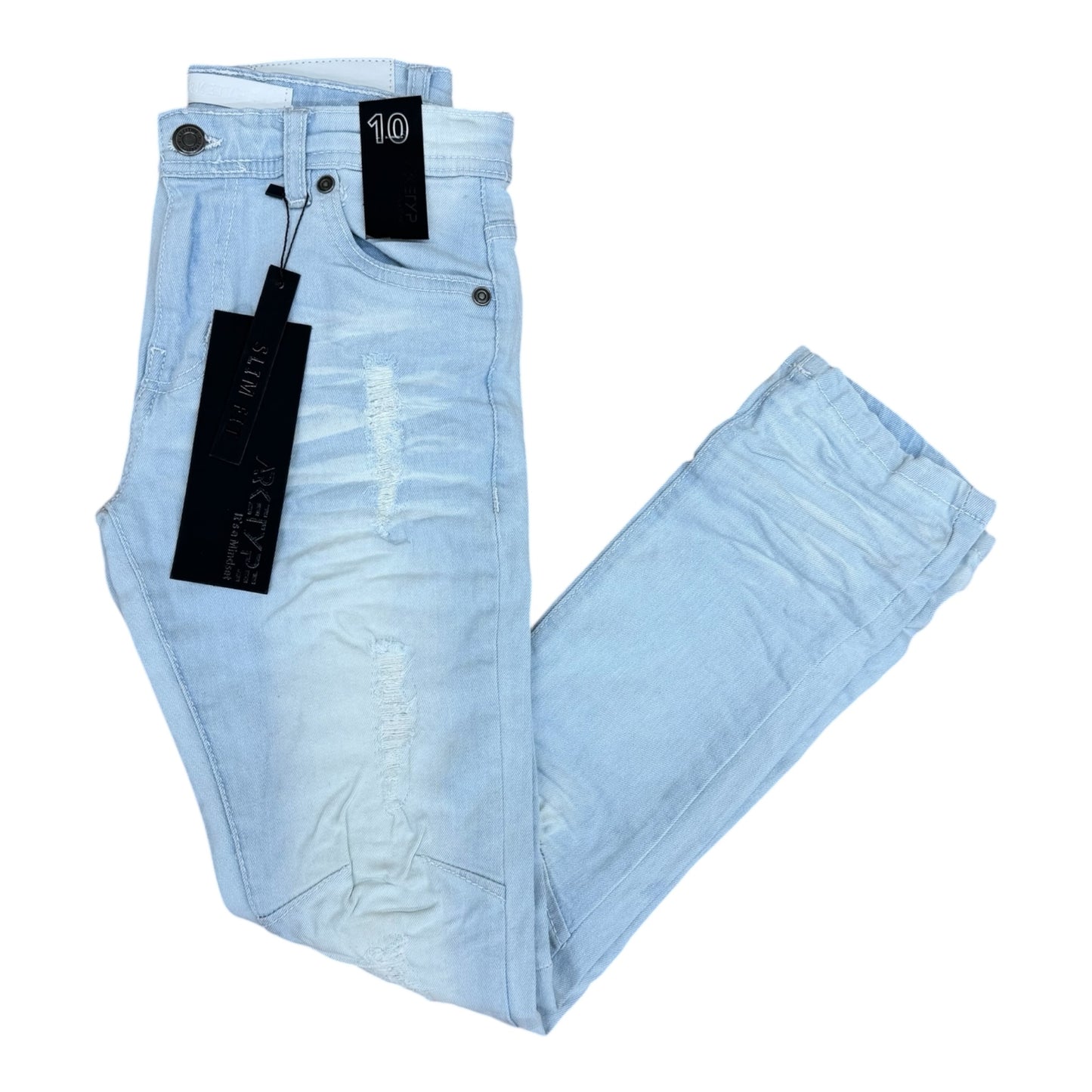 WH-P512K - Boy's/Kids Double Whisker Slim-Fit Stretch Jeans