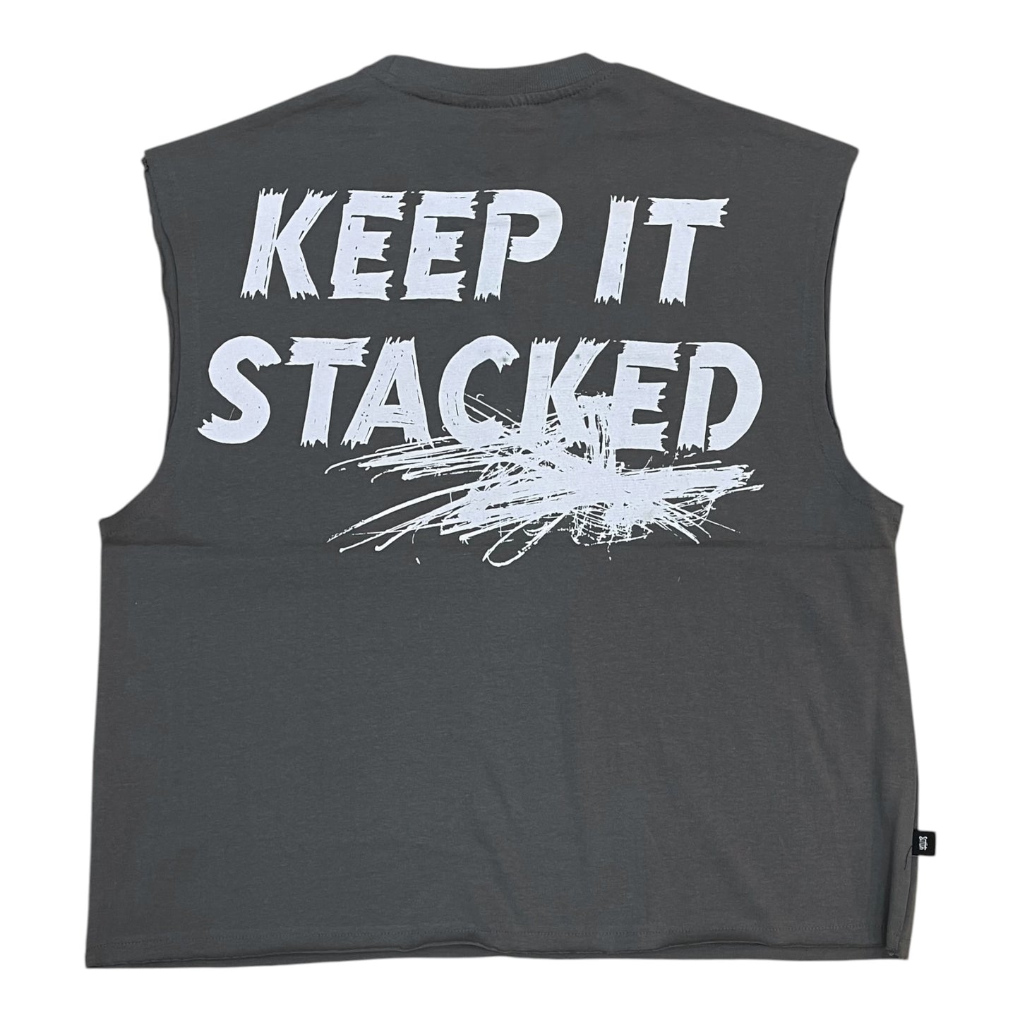 SM6176 - Keep It Stacked with Pearls Sleeveless  Graphic T-Shirt