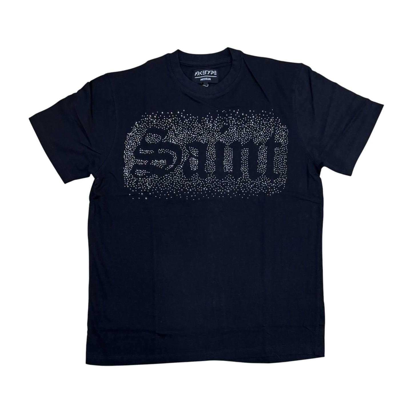 T605 - Saint Rhinestone Regular-Fit T-Shirt