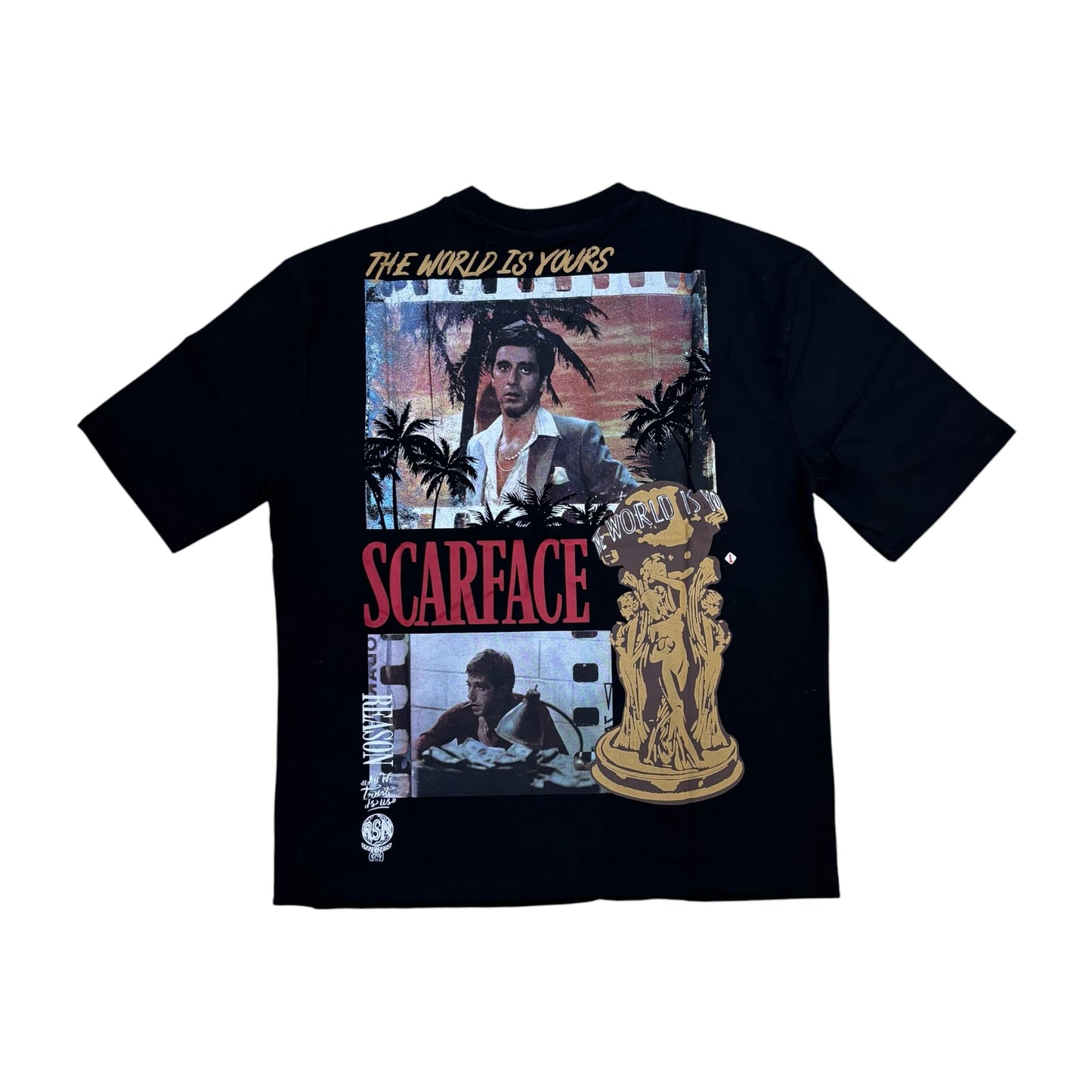 SFS6TM-305 - Scarface The World is Yours Graphic T-Shirt