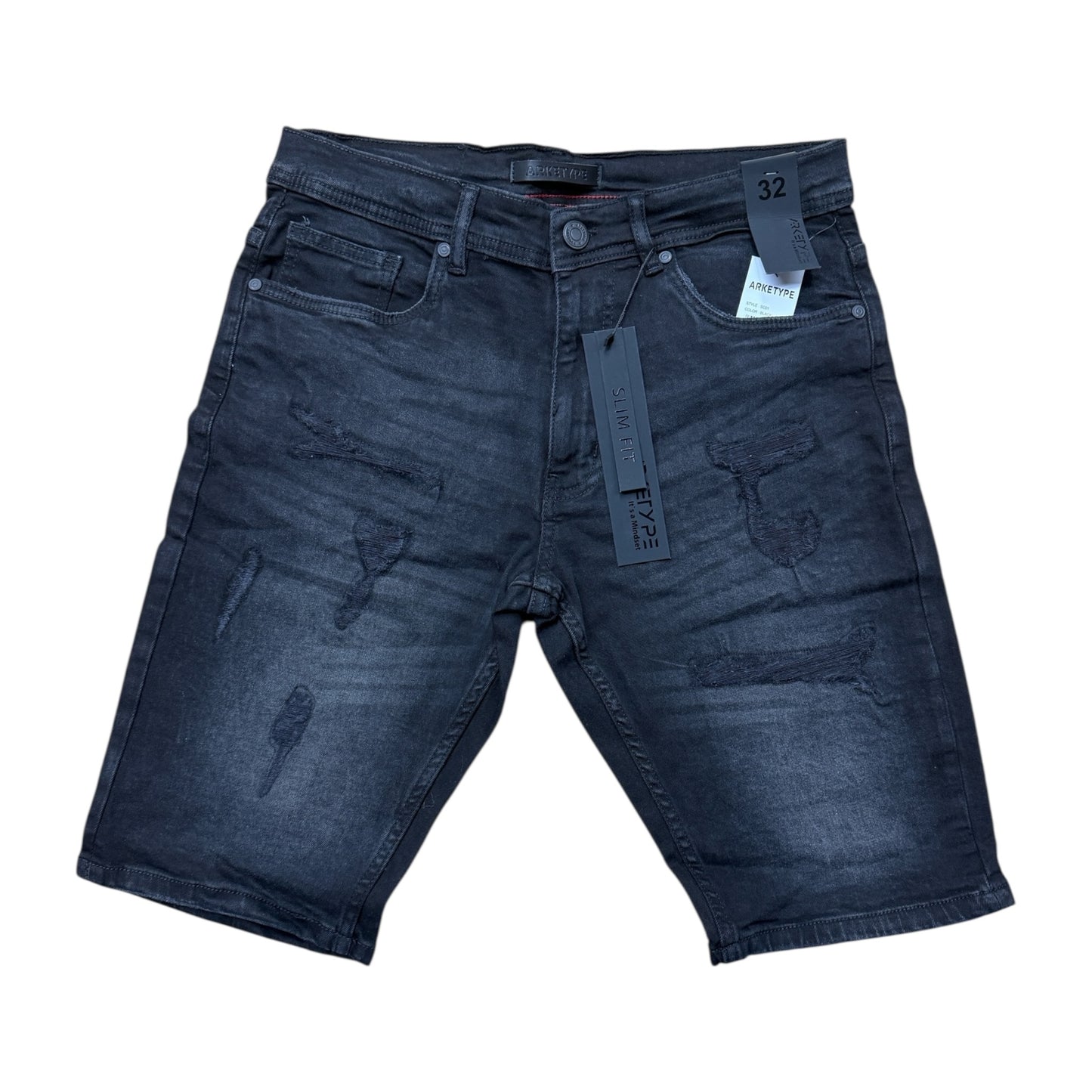 SC01 - Core Ripped Urban Slim-Fit Stretch Shorts