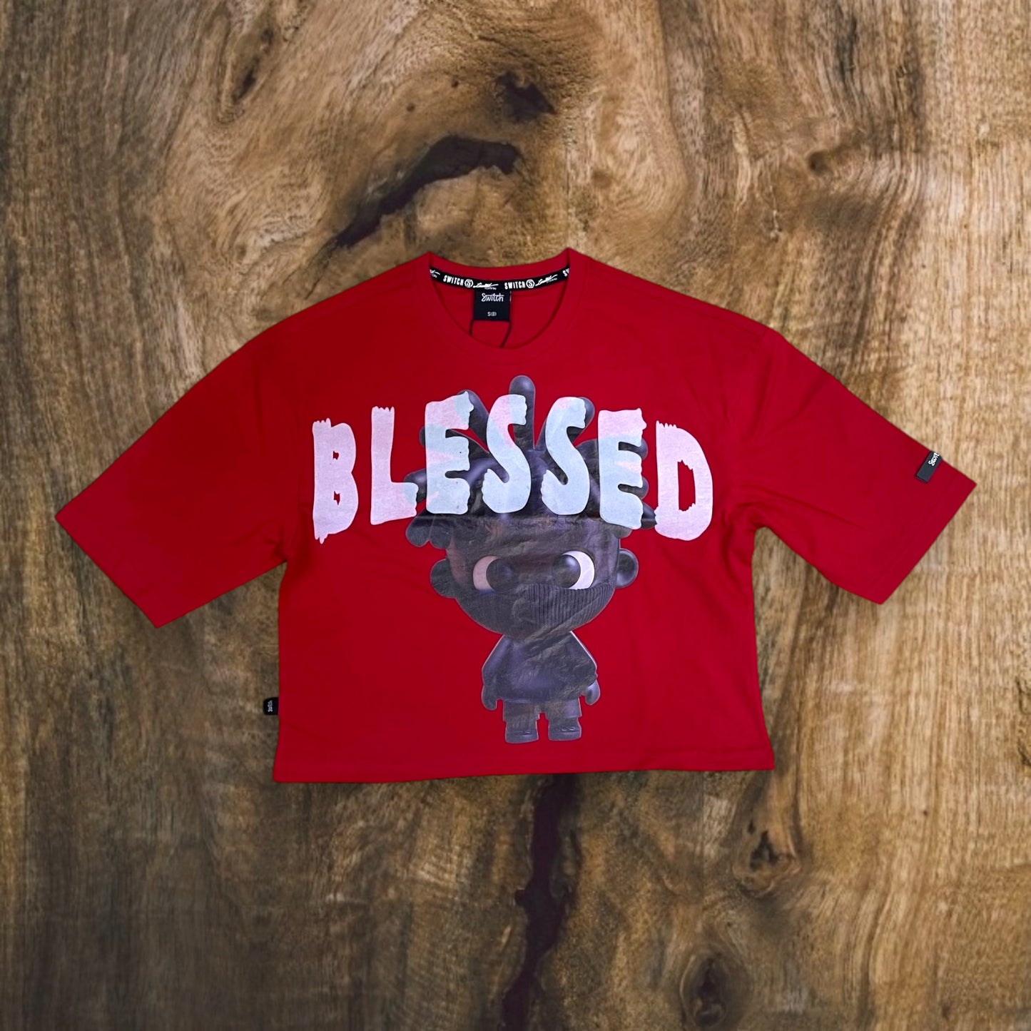 SS5119K - Boy's/Kid's Blessed Cropped Top Graphic T-Shirt