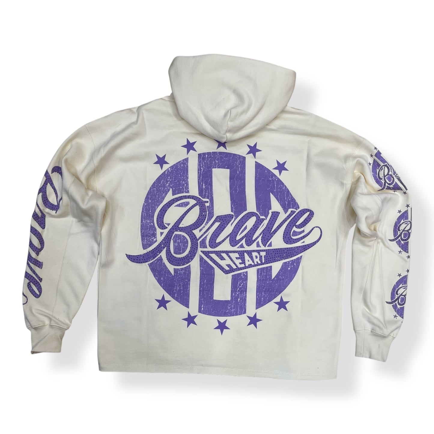 RK5481806 - Brave Heart Cropped Fleece Hoodie