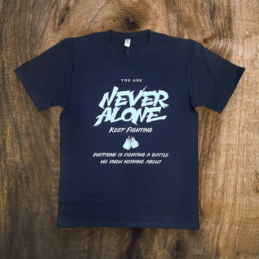 JC020525 - Never Alone Keep Fighting Regular-Fit Graphic T-Shirt
