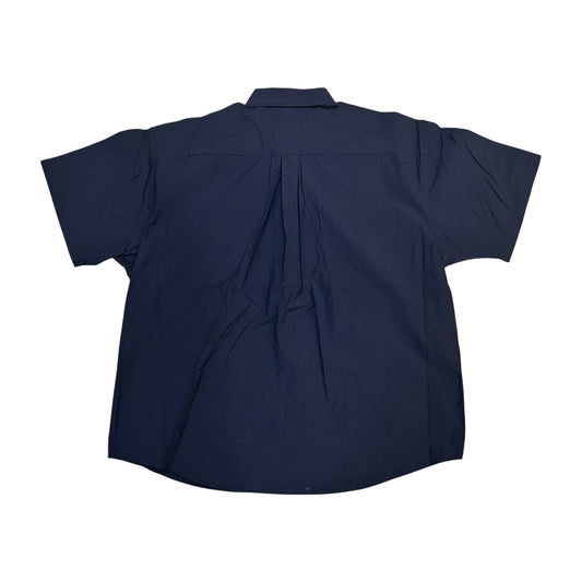 SL420X - Big & TALL Solid Woven Short Sleeve Button Down Shirt