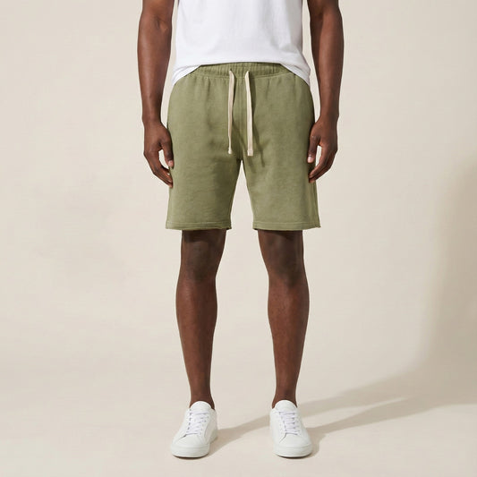 S534 - Faded French Terry Regular-Fit Shorts