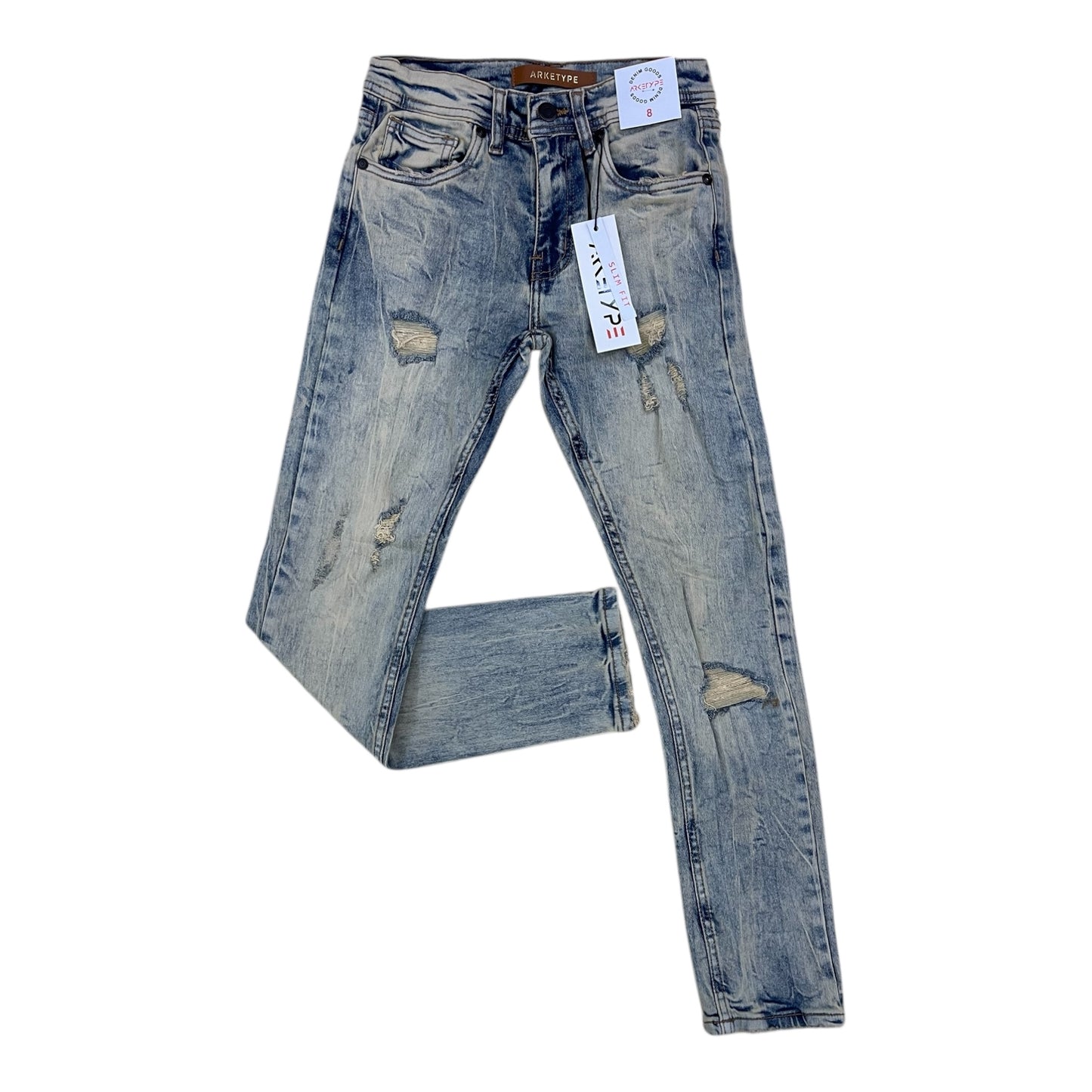 P561K - Boy's/Kids Vital Ripped Slim-Fit Stretch Jeans