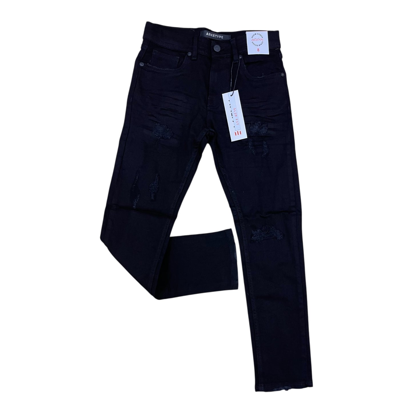 P561K - Boy's/Kids Vital Ripped Slim-Fit Stretch Jeans