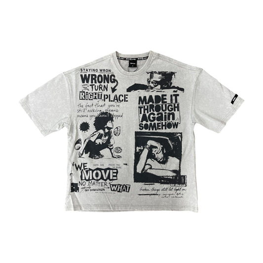 WH-SW6188 - Made It Through Better Boxy Graphic T-Shirt