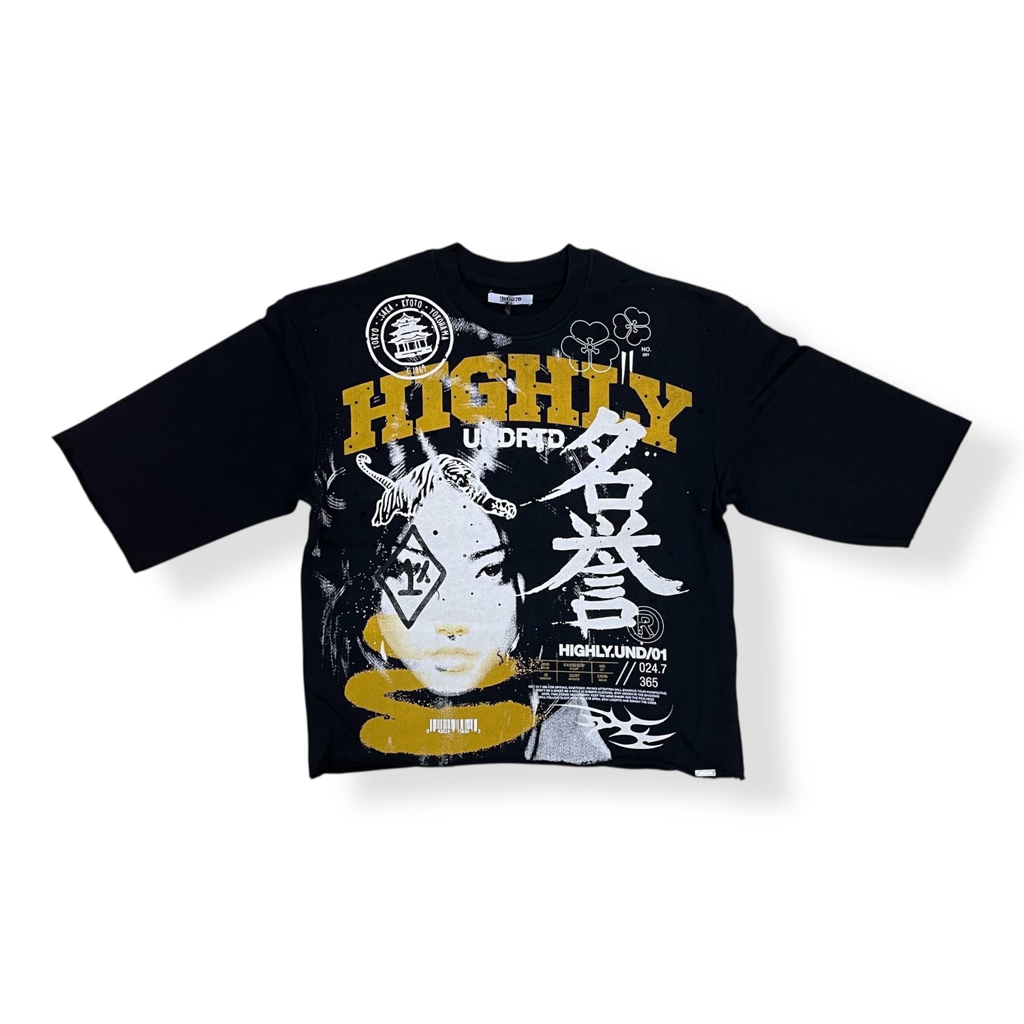 HF5501 - INFNT POSSIBILITY 3/4 Sleeve Cropped Top Graphic T-Shirt