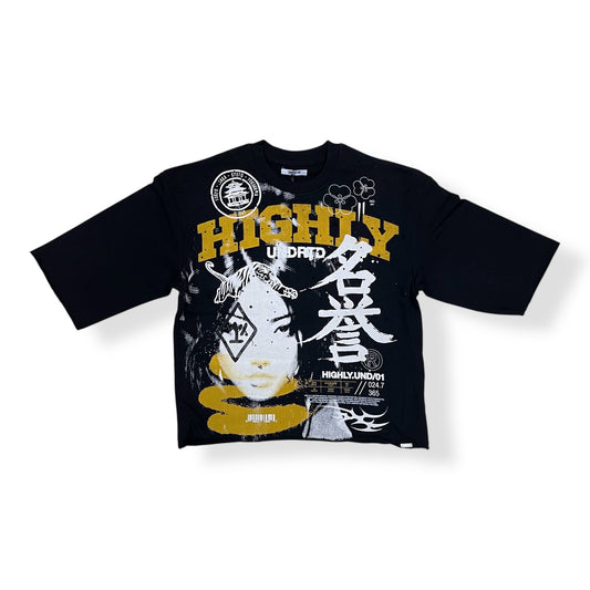 HF5501 - INFNT POSSIBILITY 3/4 Sleeve Cropped Top Graphic T-Shirt