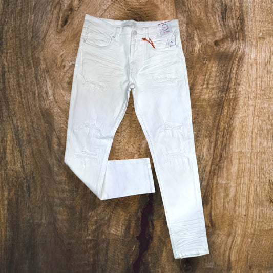 P503 - Twill Ripped Slim-Fit Stretch Jeans