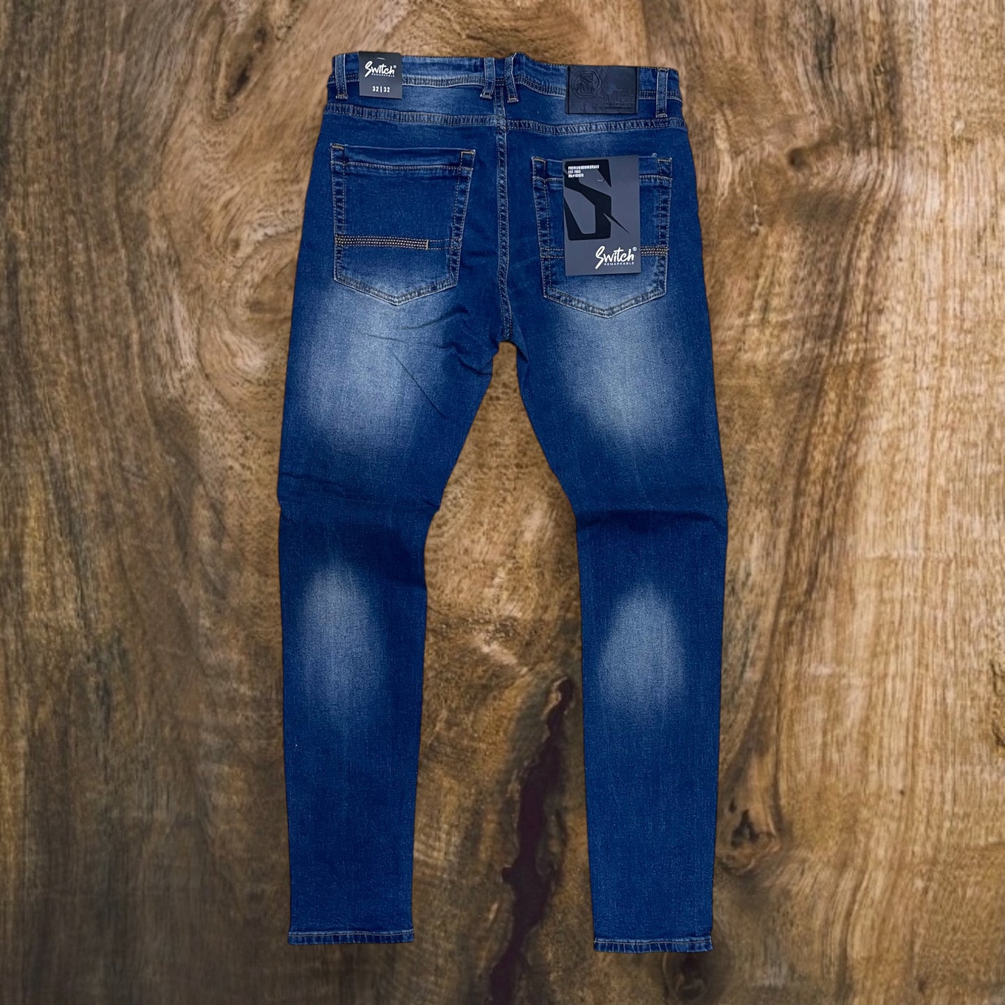 SF3610 - Ripped Denim Slim-Fit Stretch Jeans
