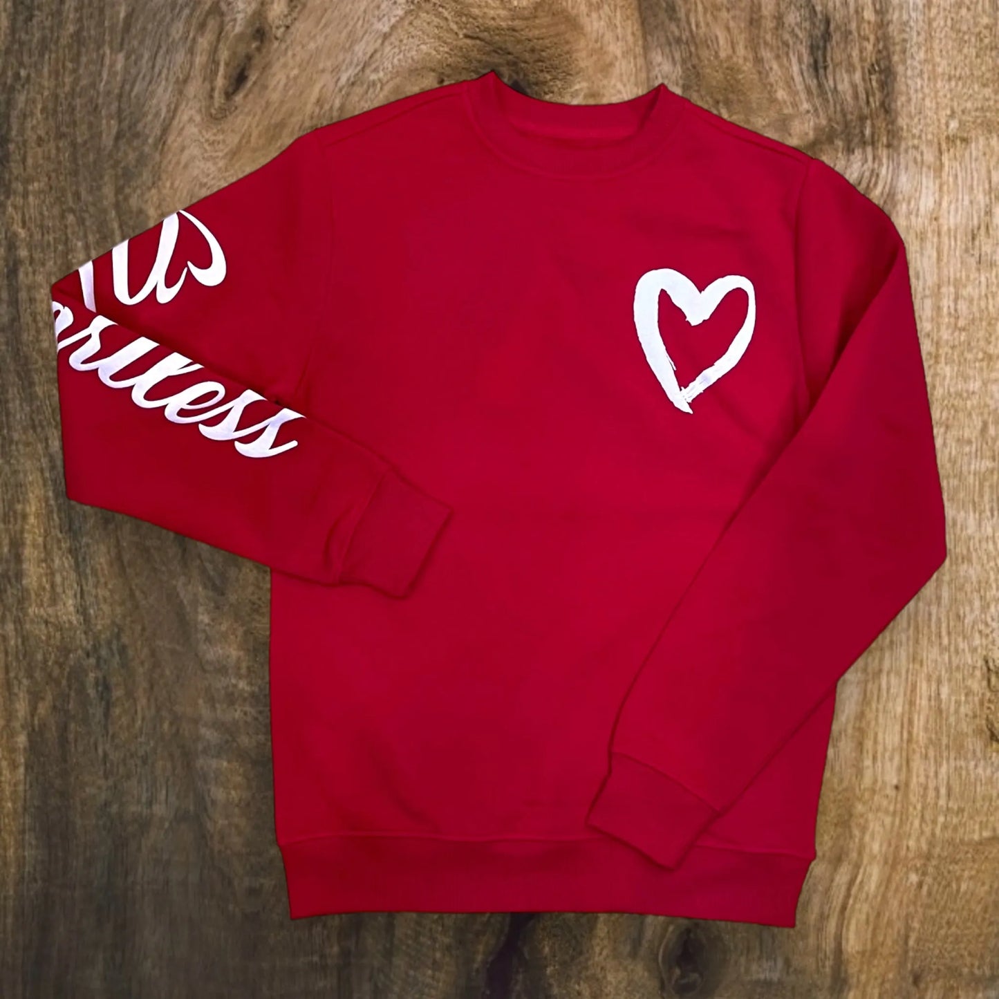 142-343 - Heartless  Fleece CrewNeck