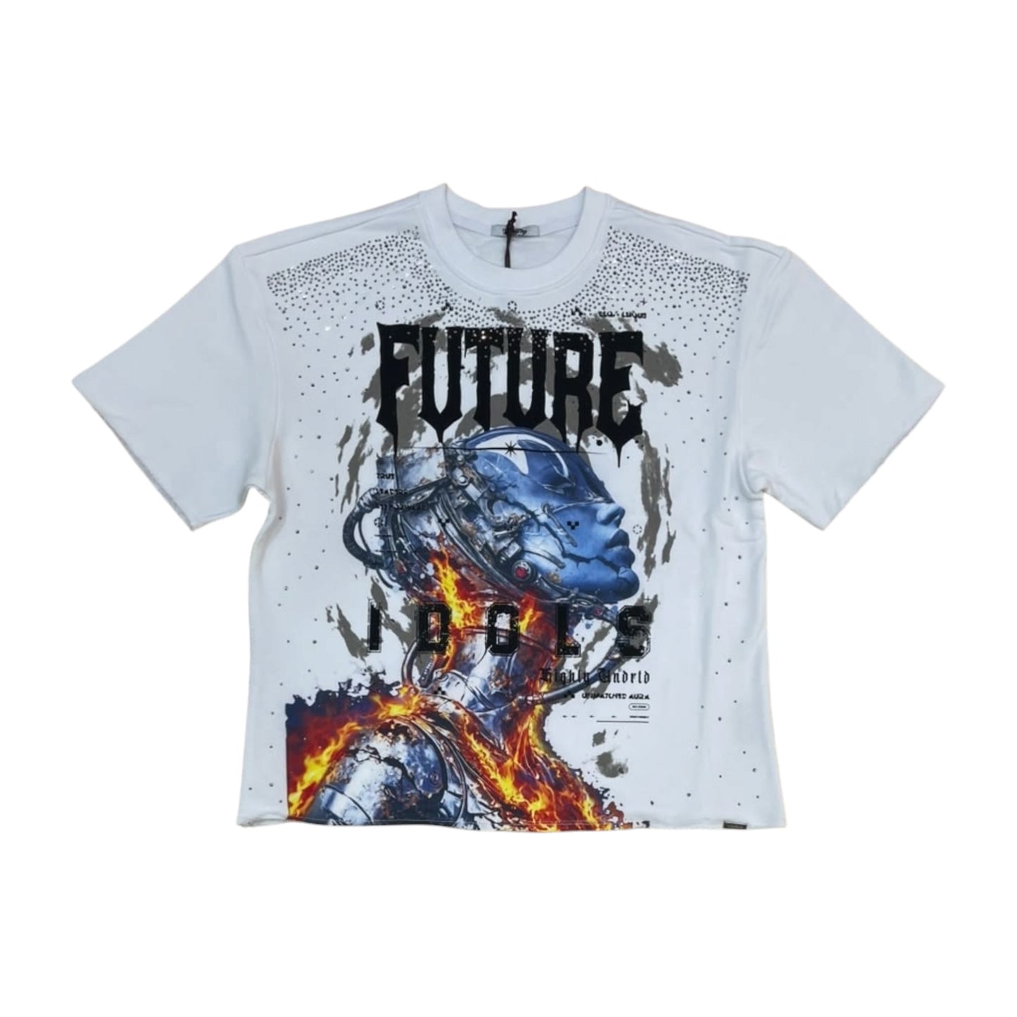 WH-HS6508 - Future Idols Bling with Rhinestones Cropped Top