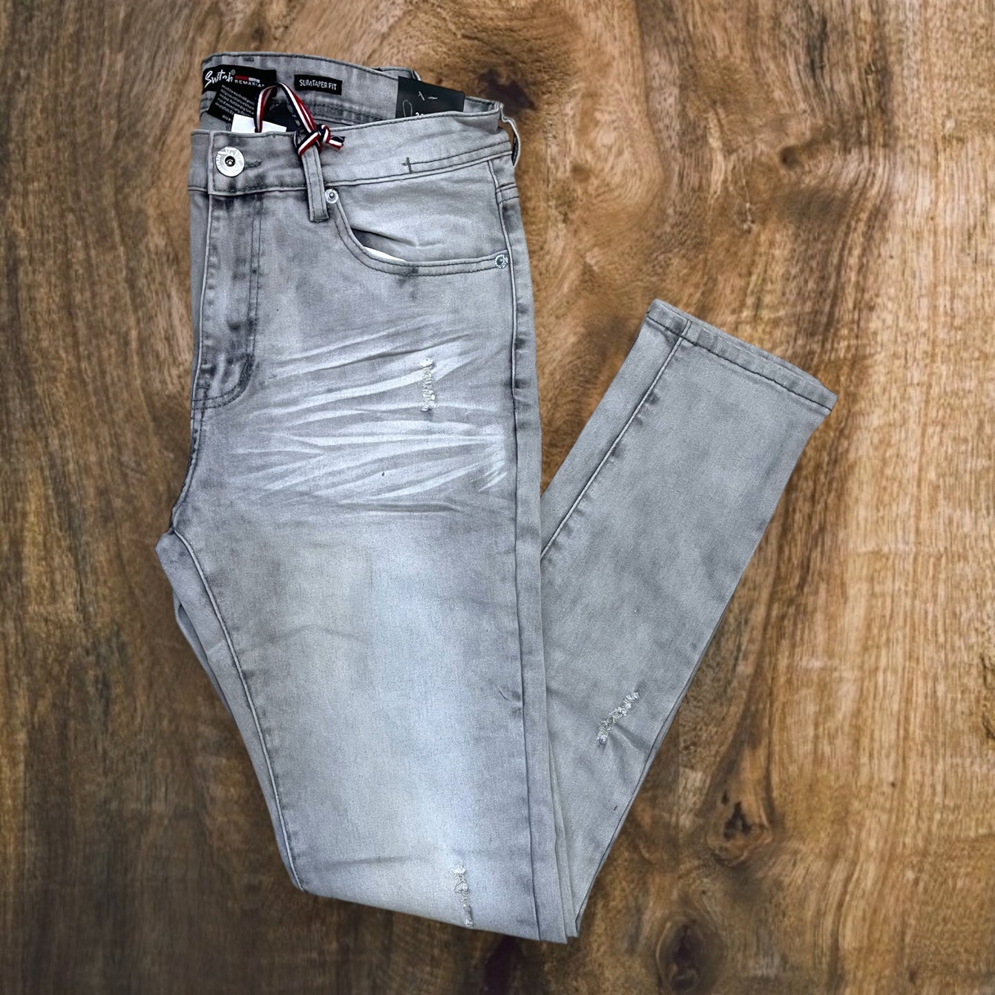 SF3610 - Ripped Denim Slim-Fit Stretch Jeans