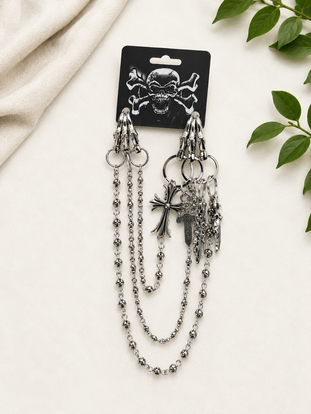 THFNY - Wallet Chain & Pants Chain for Jeans, Streetwear Clothing Accessories
