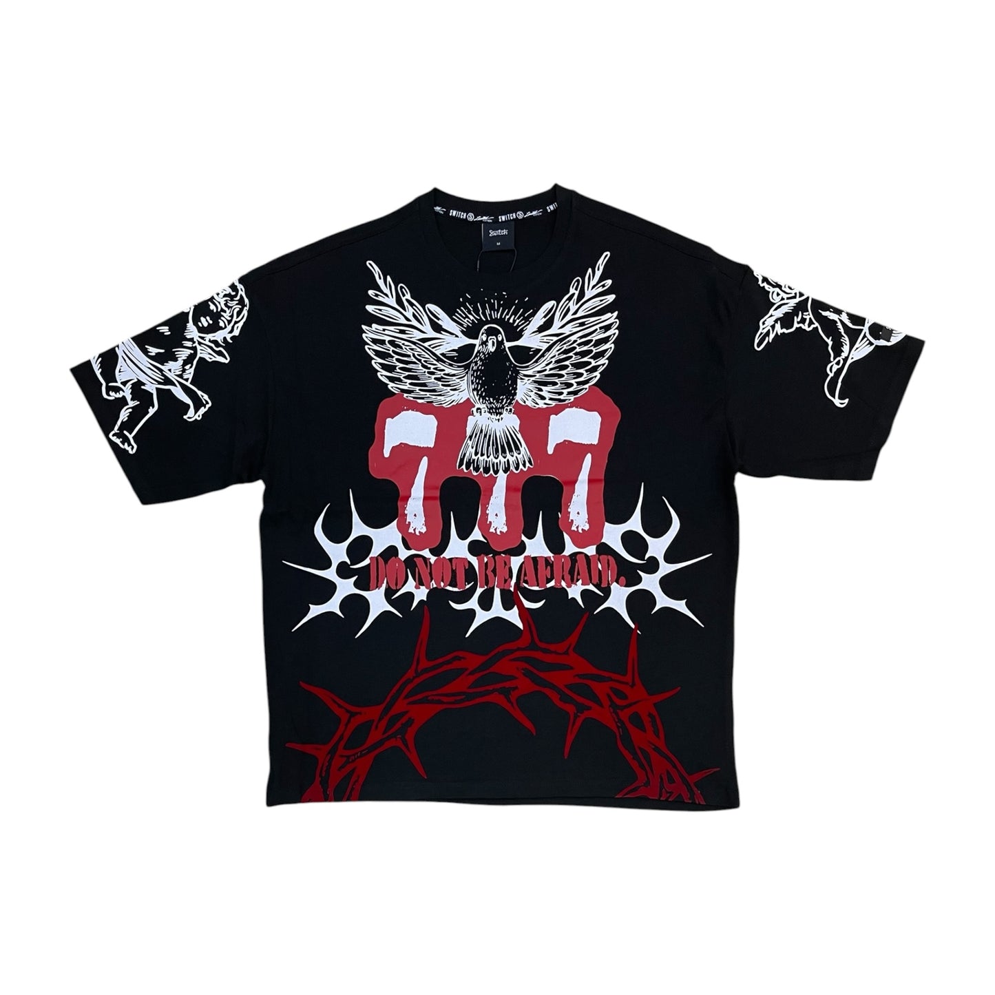 WH-SW6109 - Do Not Be Afraid Boxy Graphic T-Shirt