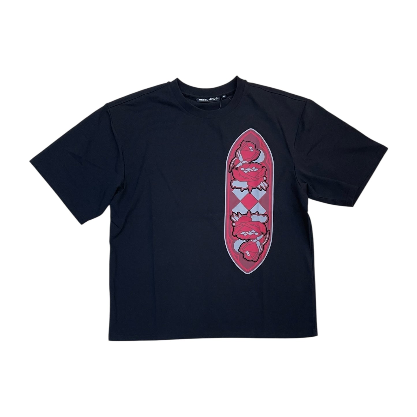 610-11125 - Peace of Mind 3D Embossed Boxy Graphic T-Shirt