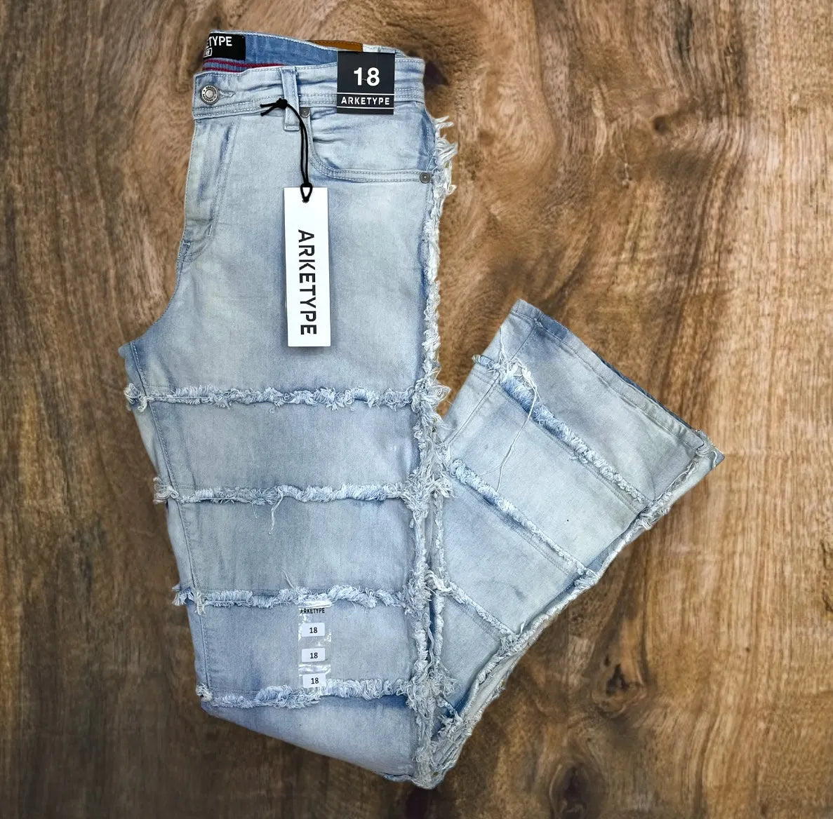 P481K - Cactus Stacked Jeans Boys