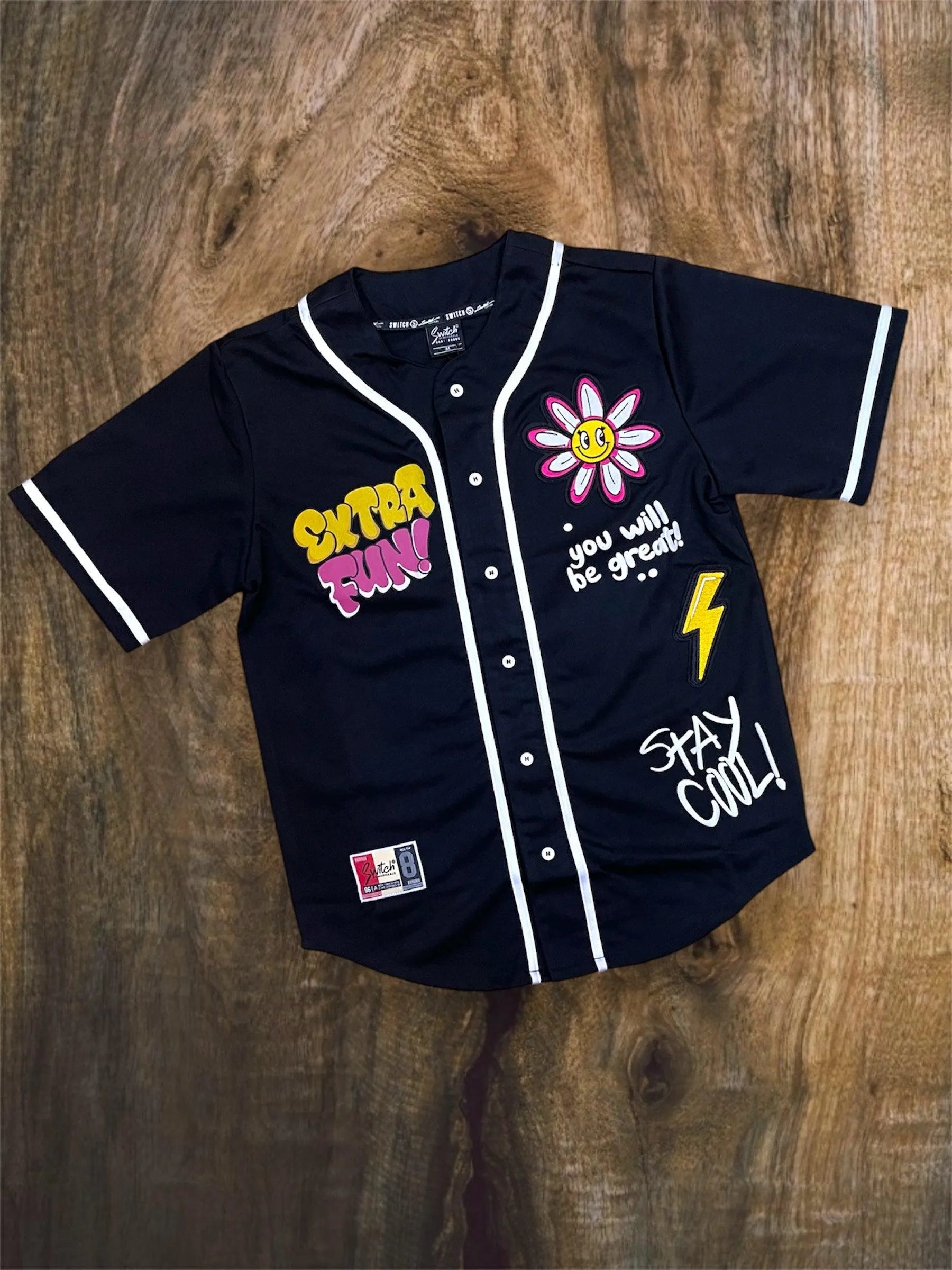 SS4281 - Extra Fun Baseball JERSEY - Just Casual