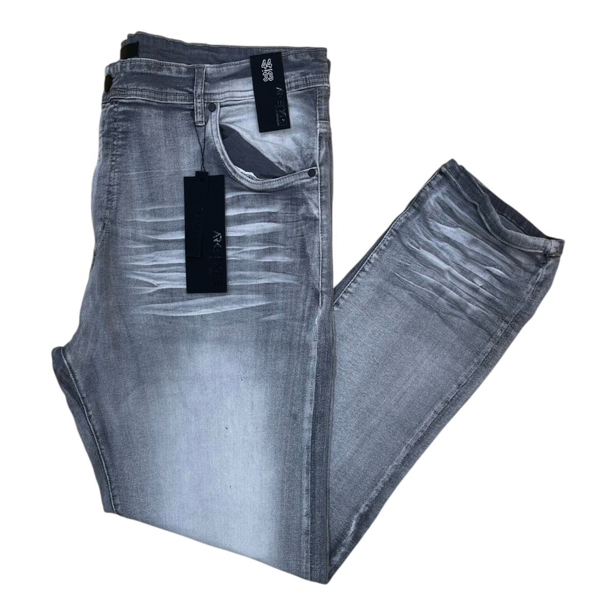 PC05X - Big Men's Core Washed Clean Look Slim-Fit Stretch Jeans