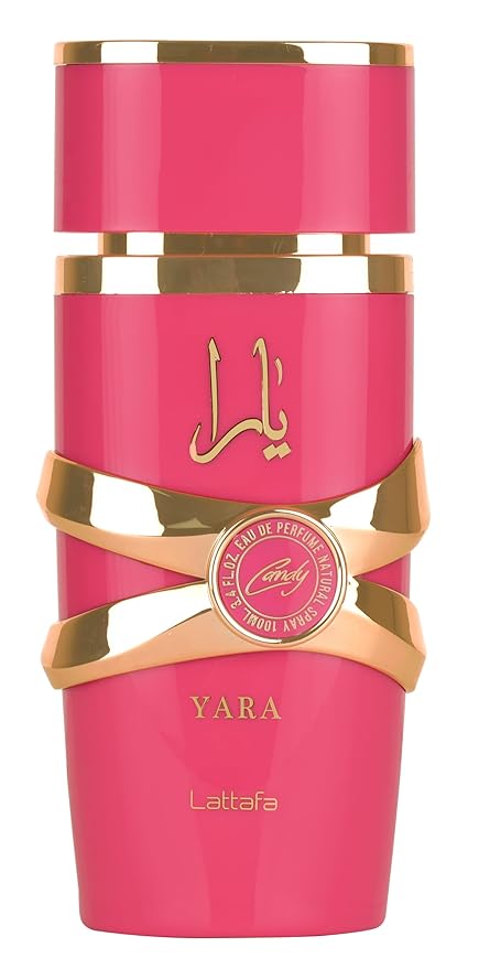 Lattafa Yara Candy - Vanilla, Fruity, Citrus, Floral for Women Eau de Parfum Spray, 3.4 Ounce