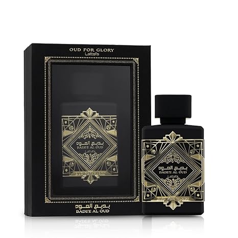 Lattafa Bade'e Al Oud, Oud for Glory for Unisex Eau de Parfum Spray, 3.4 Ounce