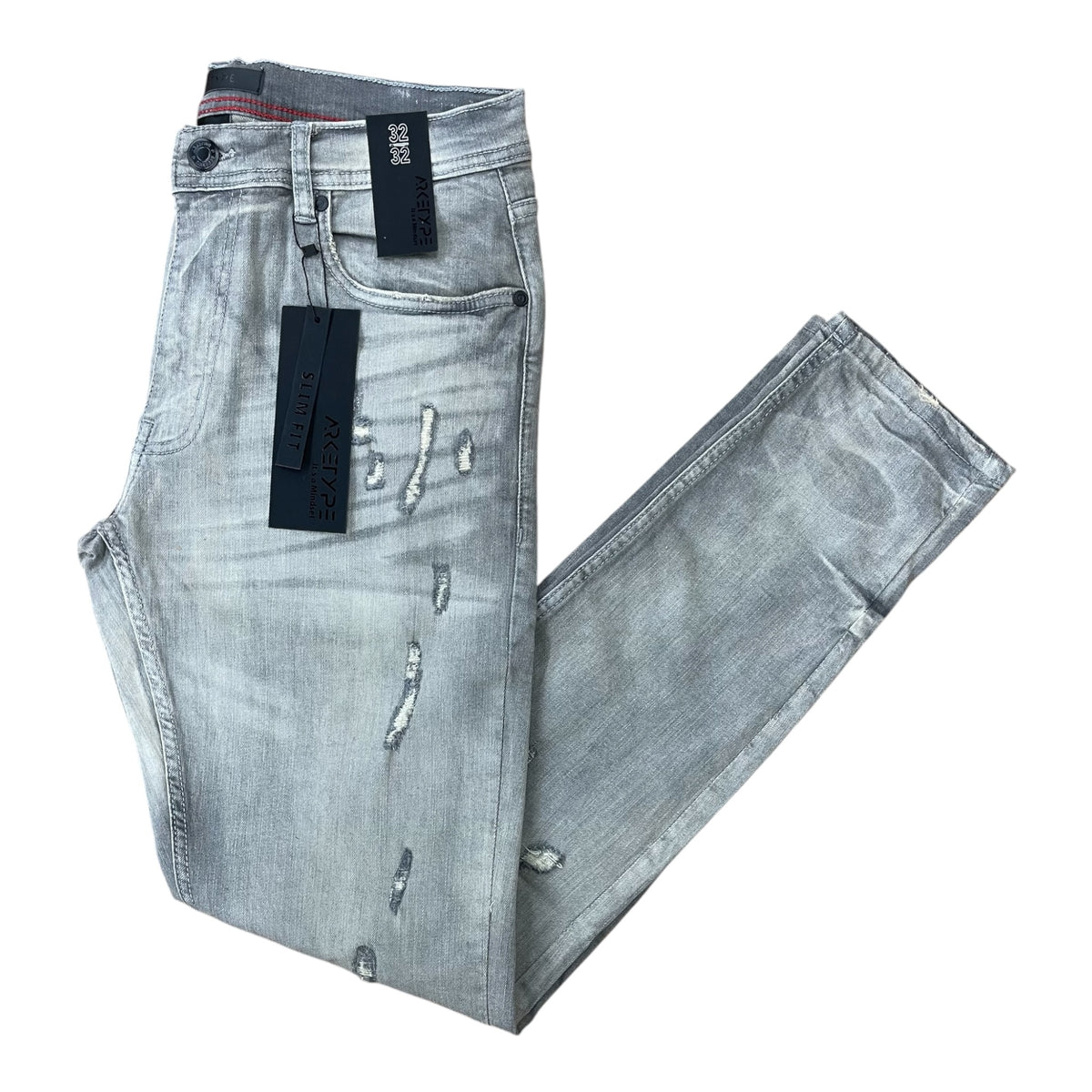 WH-P556 - True Rip & Repair Slim-Fit Stretch Jeans