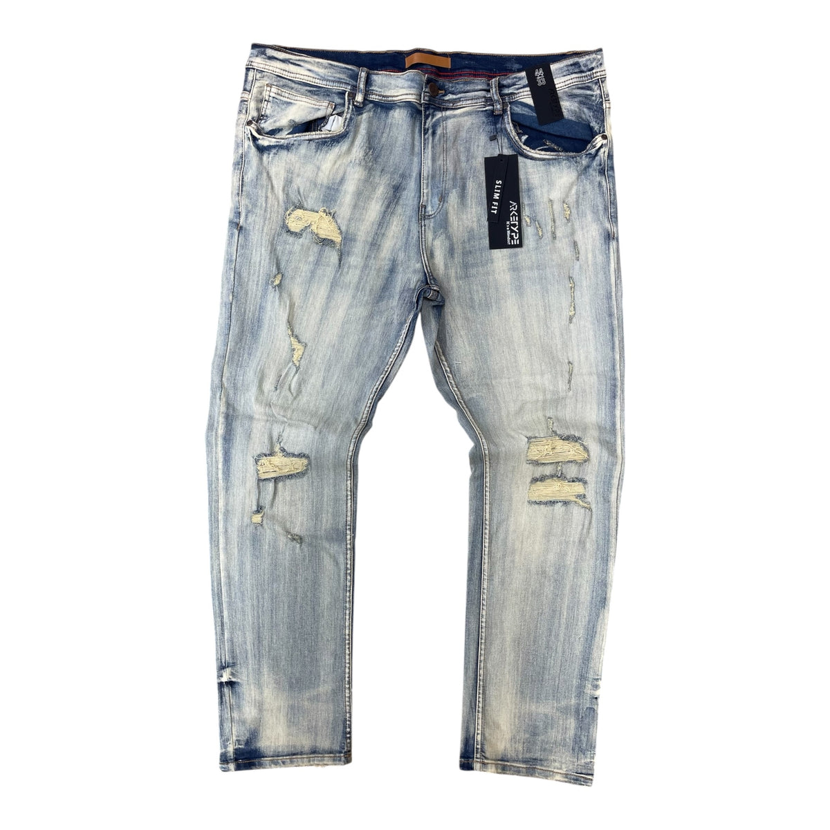 P556X - Big Men's True Rip & Repair Slim-Fit Stretch Jeans